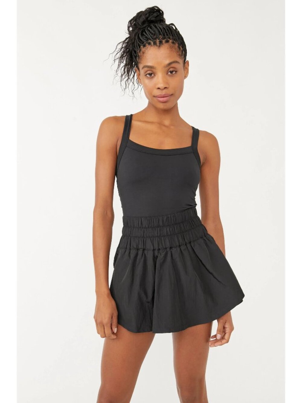 Free People Movement Way Home Skortsie Black XS